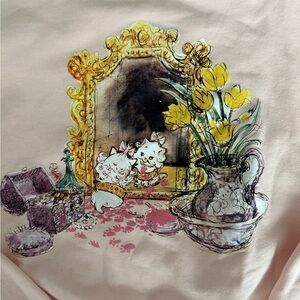Disney Sweatshirt with Yellow and Pink Design
